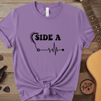 Printify T-Shirt Violet / M Side A Vinyl Pulse Graphic Tee