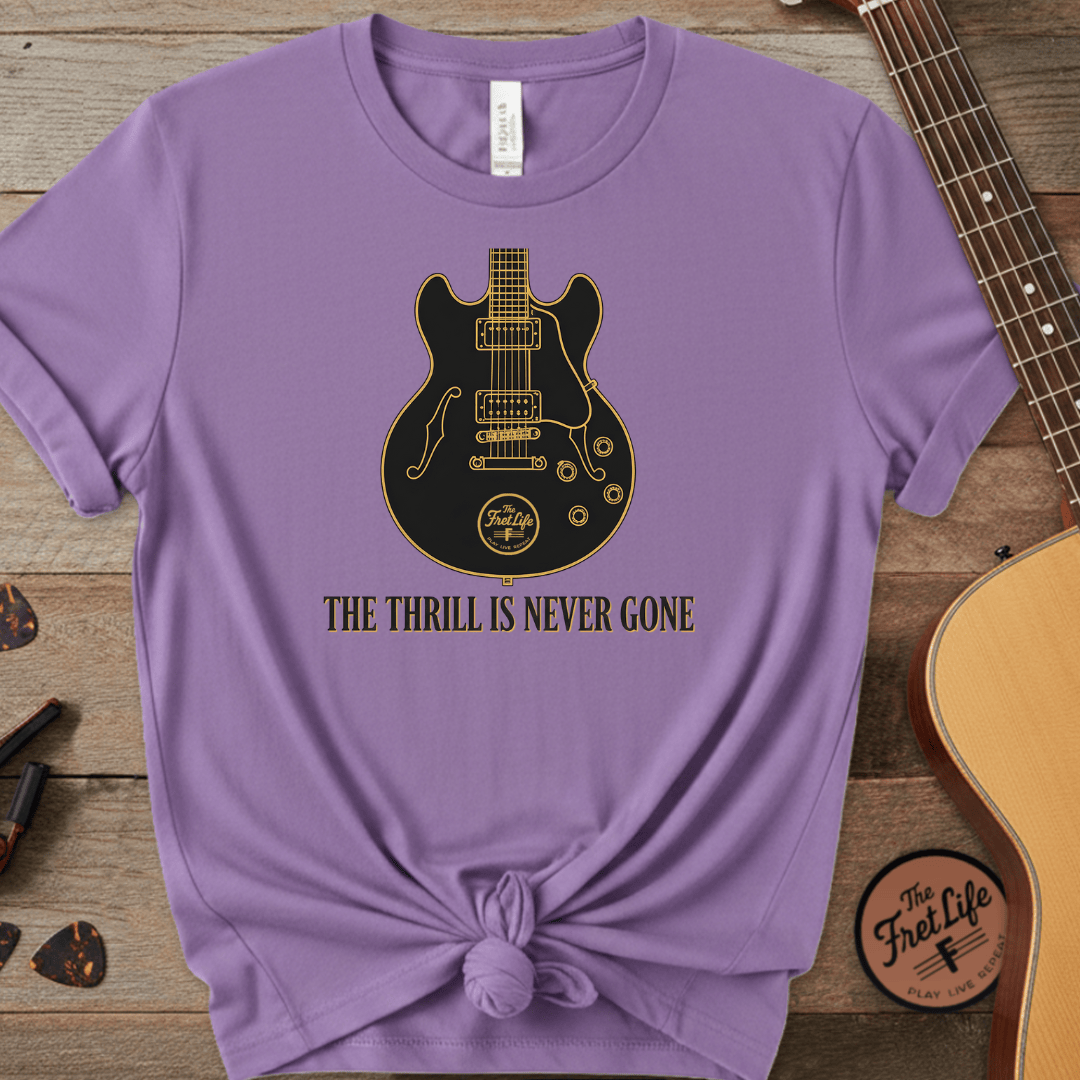 Printify T-Shirt Violet / S The Thrill Is Never Gone – A Tribute to the King of the Blues Tee