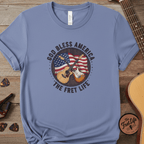 Printify T-Shirt Washed Denim / S American Harmony - The Fret Life Edition Tee