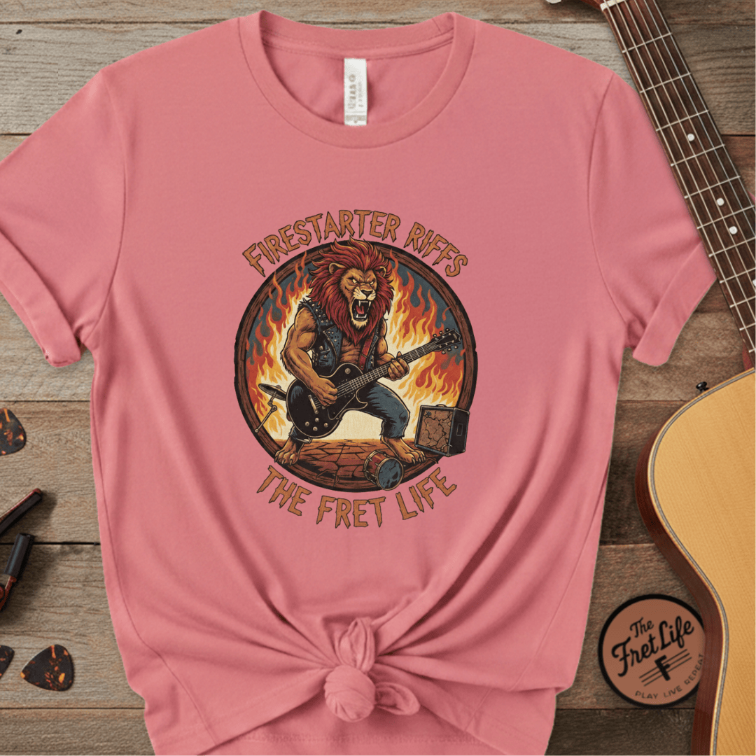Printify T-Shirt Watermelon / S Firestarter Riffs: The Lion Rocker T-Shirt