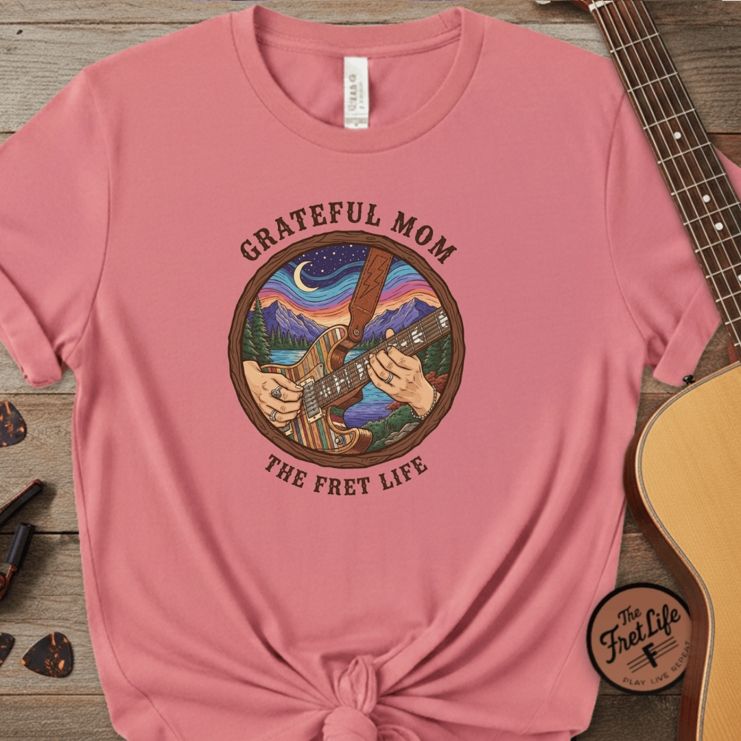 Printify T-Shirt Watermelon / S Grateful Mom: Night Jam Fret Life T-Shirt