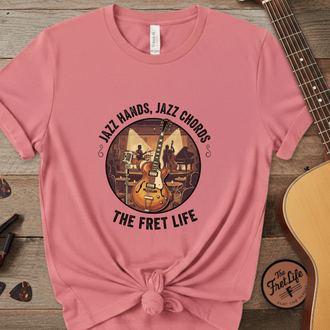 Printify T-Shirt Watermelon / S Jazz Hands, Jazz Chords: The Fret Life Club Tee
