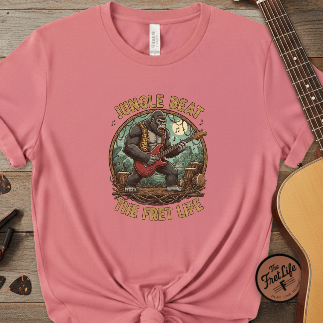 Printify T-Shirt Watermelon / S Jungle Beat: The Gorilla Guitarist Tee