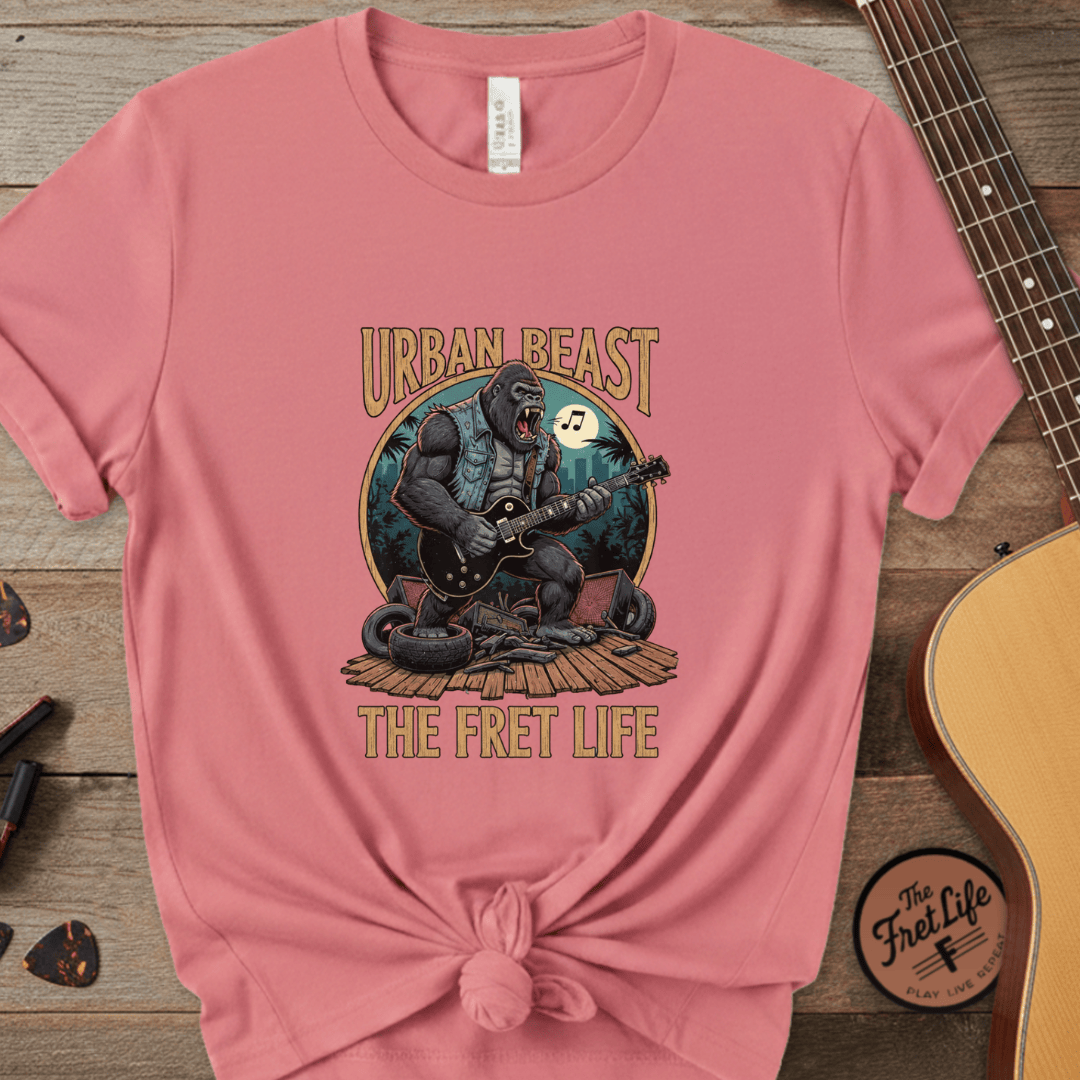 Printify T-Shirt Watermelon / S Urban Beast: The Fret Life Concrete Jungle Tee