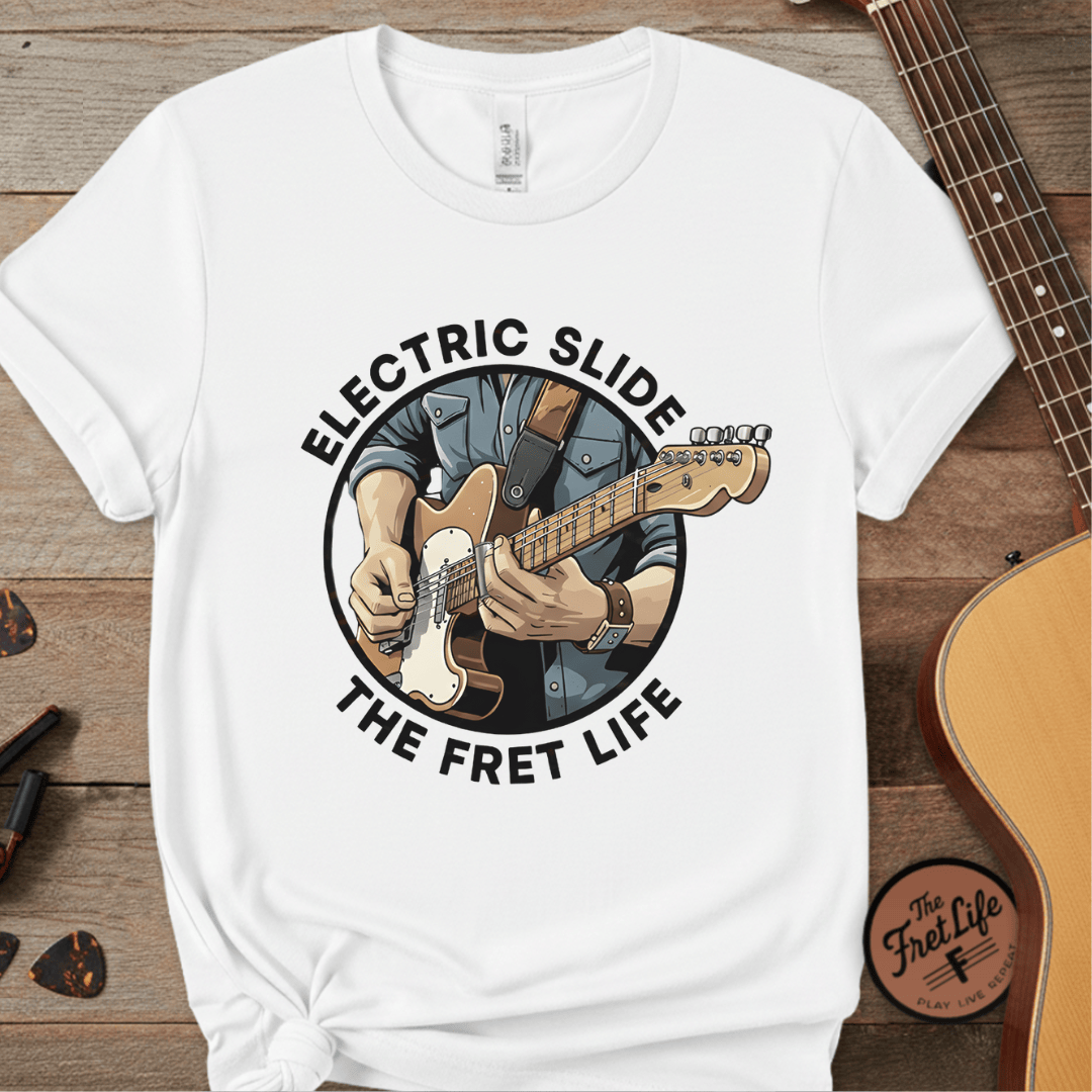 Printify T-Shirt White / L Electric Slide: The Soulful Glide Tee