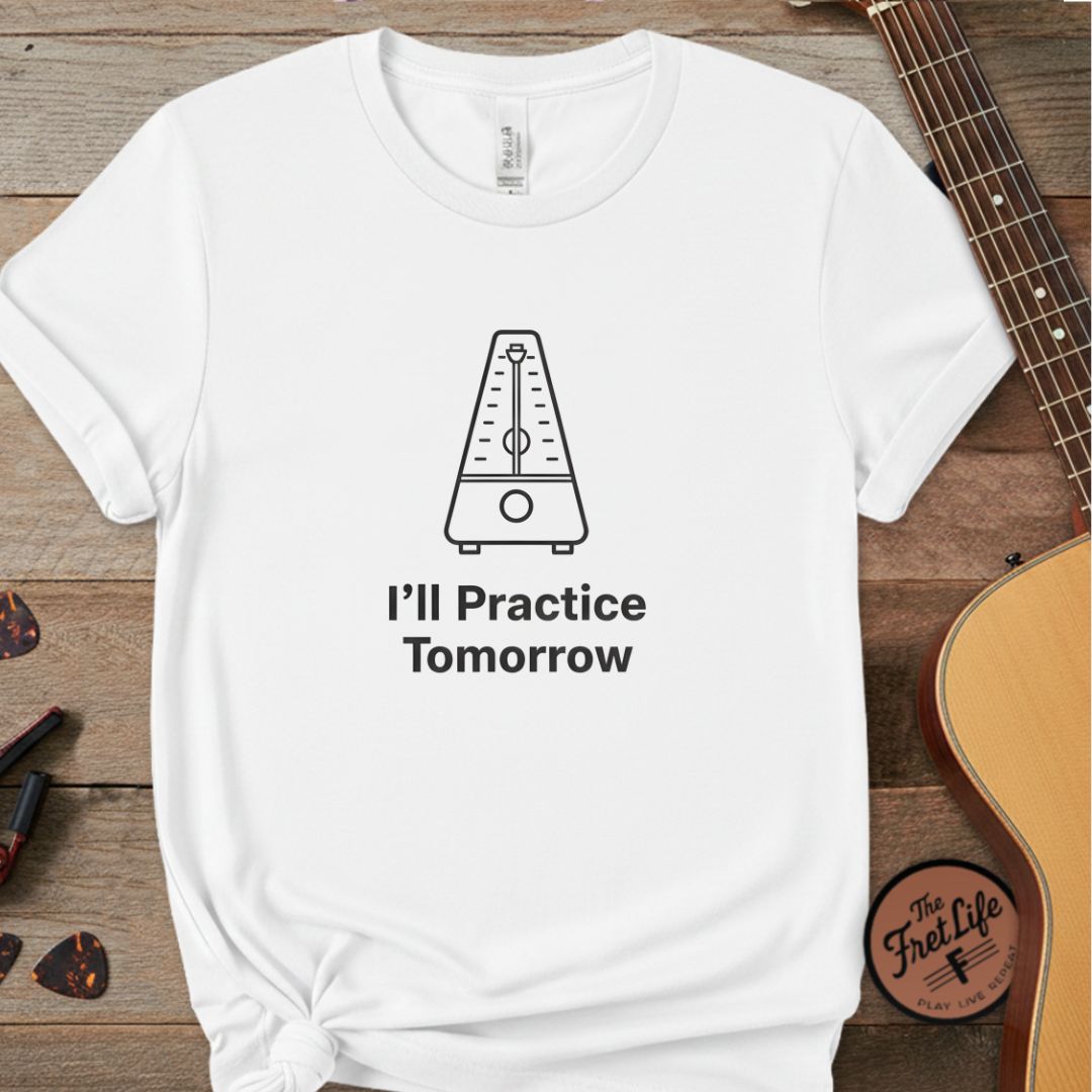 Printify T-Shirt White / L "I'll Practice Tomorrow" Premium Tee