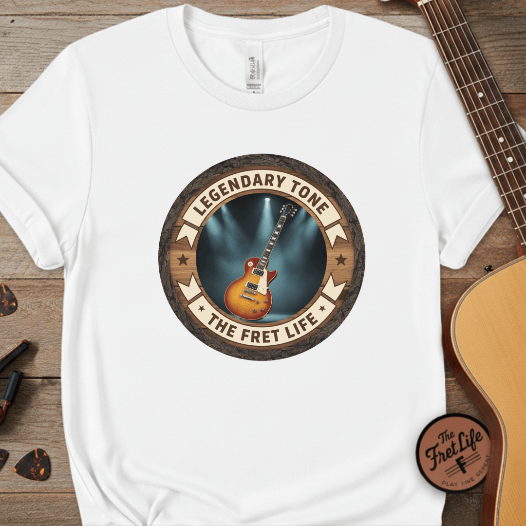 Printify T-Shirt White / L Legendary Tone Tee | Gibson Les Paul Electric Guitar Fan Shirt