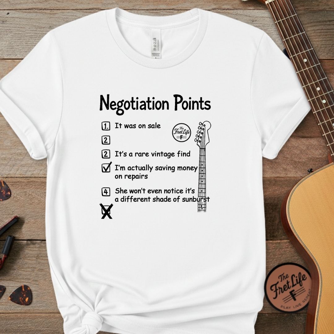 Printify T-Shirt White / L Negotiation Points: The Gear Acquisition Checklist T-Shirt
