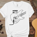Printify T-Shirt White / S Wired Up T-Shirt
