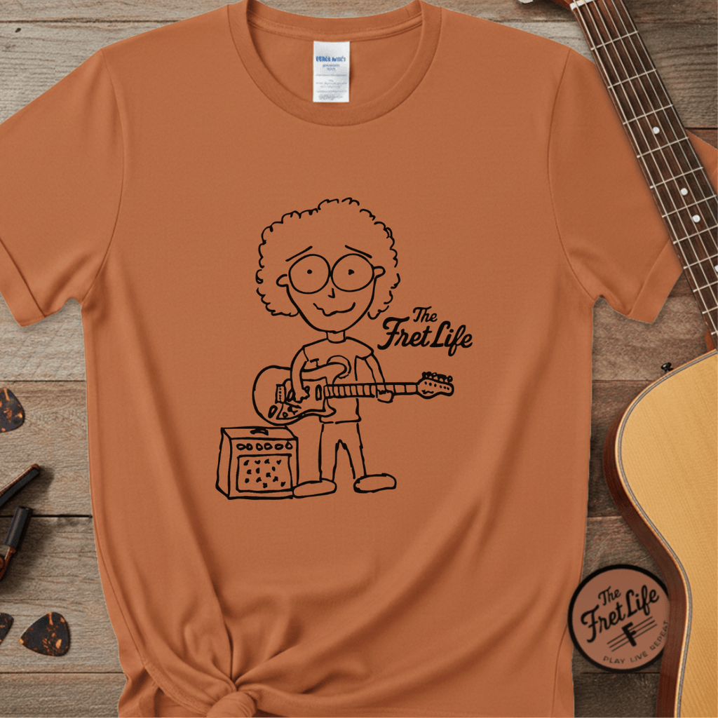 Printify T-Shirt Yam / S "Electric Eyeball Rocker" Tee: Unplugged & Unhinged Guitarist Graphic