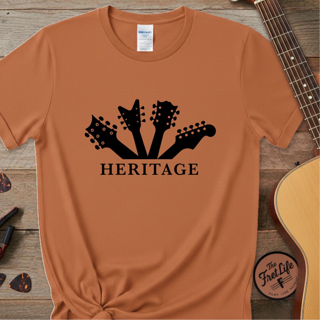 Printify T-Shirt Yam / S Fret Life Heritage: Vintage Headstock Aesthetic T-Shirt