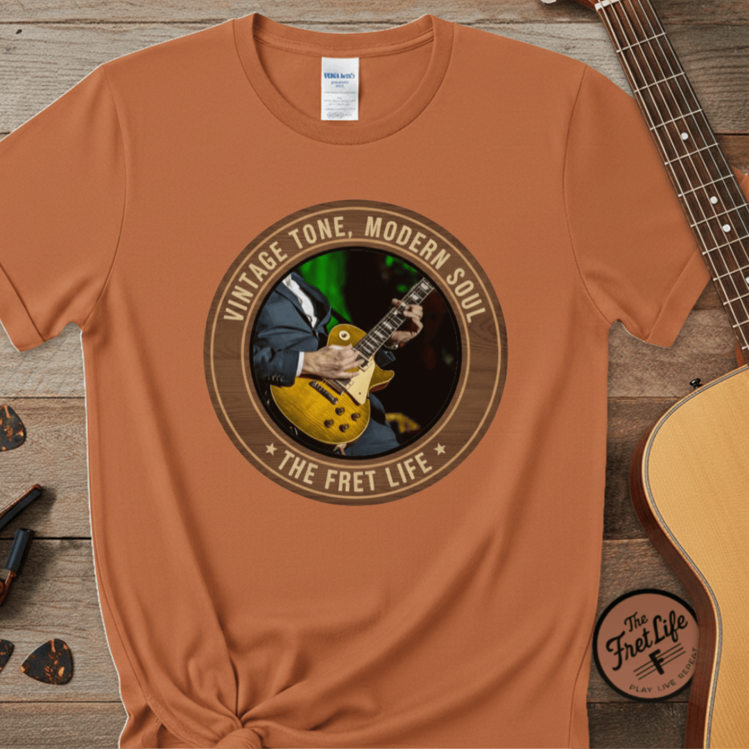 Printify T-Shirt Yam / S Vintage Tone Modern Soul T-Shirt | JB Blues Guitar Tee